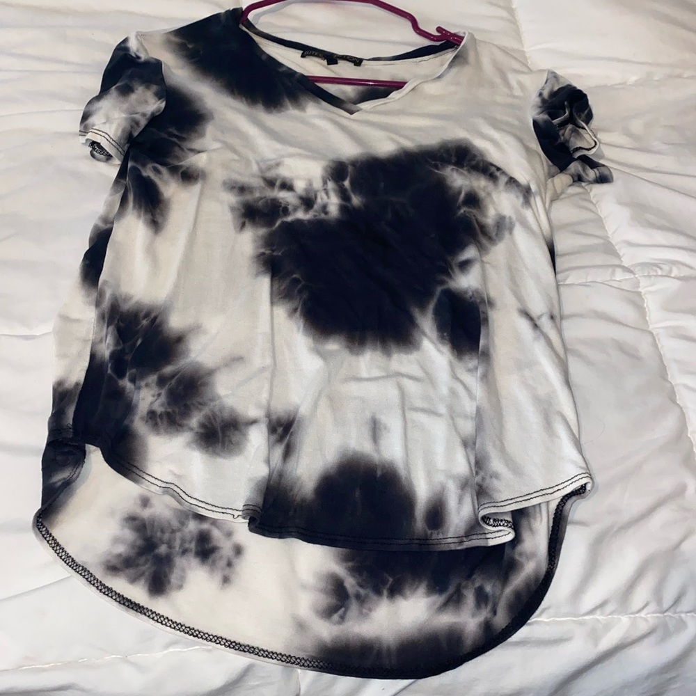 black and white tie dye, gently used, soft
